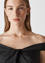 Textured Star Charm Necklace