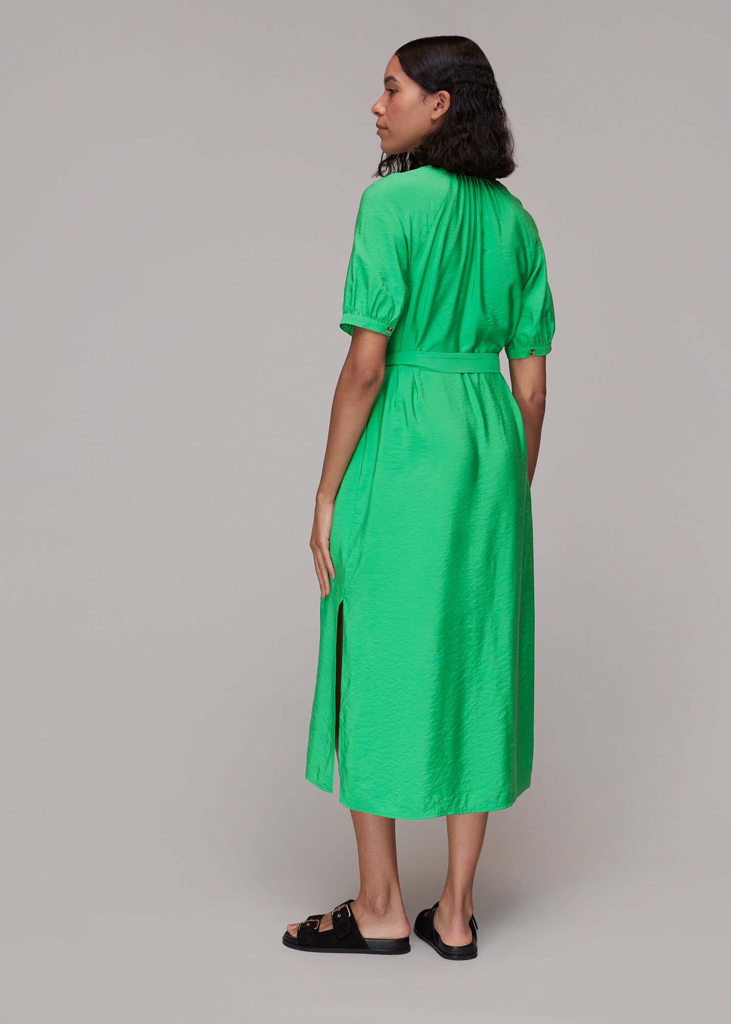 Green Olivia Midi Dress WHISTLES