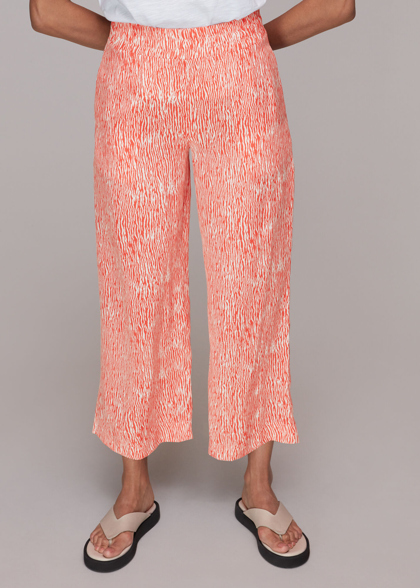 Red/Multi Woodland Animal Print Trouser WHISTLES