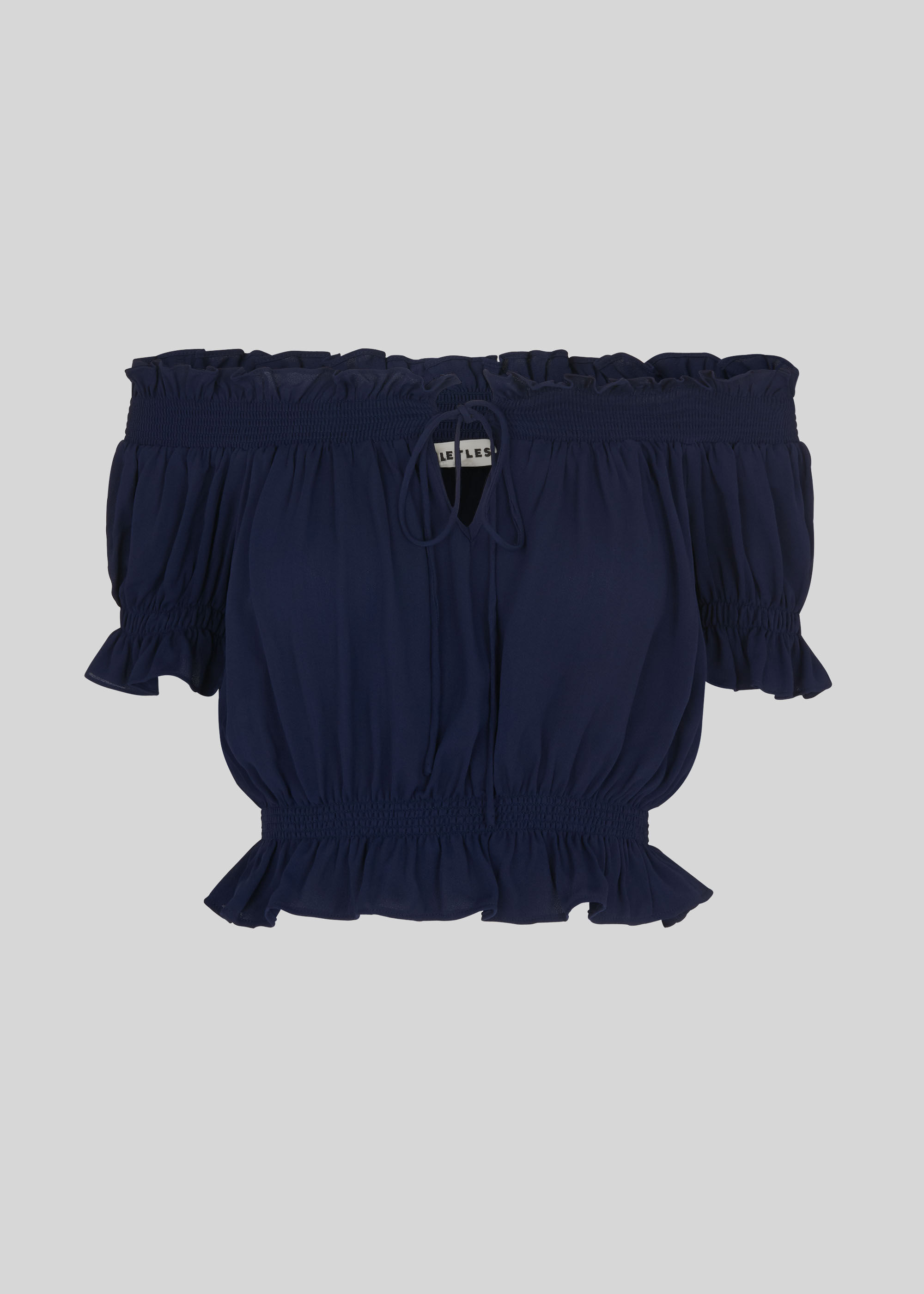 Navy blue bardot hotsell top
