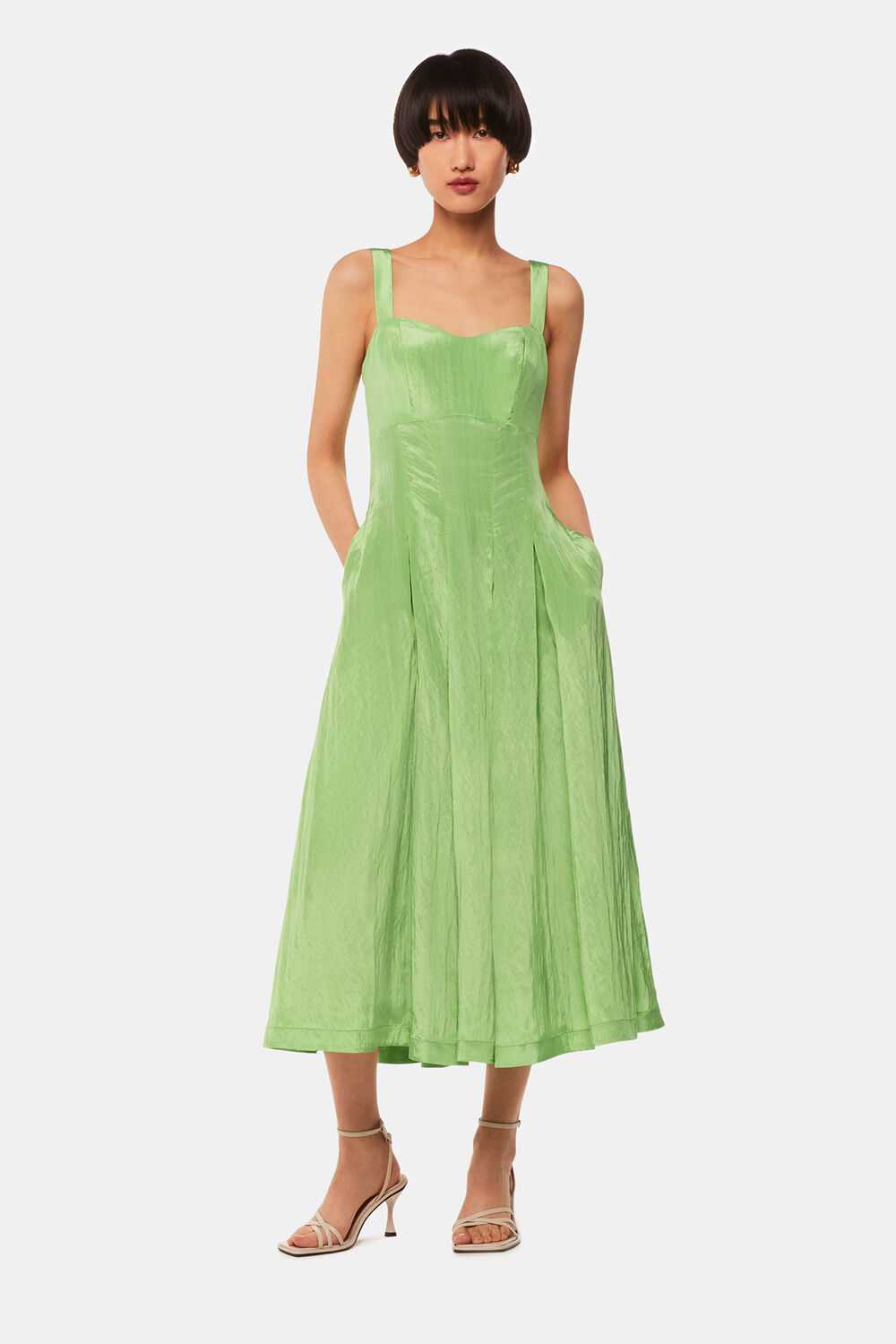 Green Kori Midi Dress