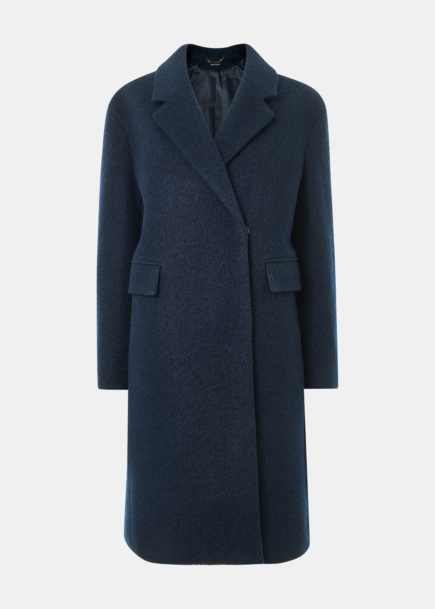 Teal Fran Boucle Coat WHISTLES