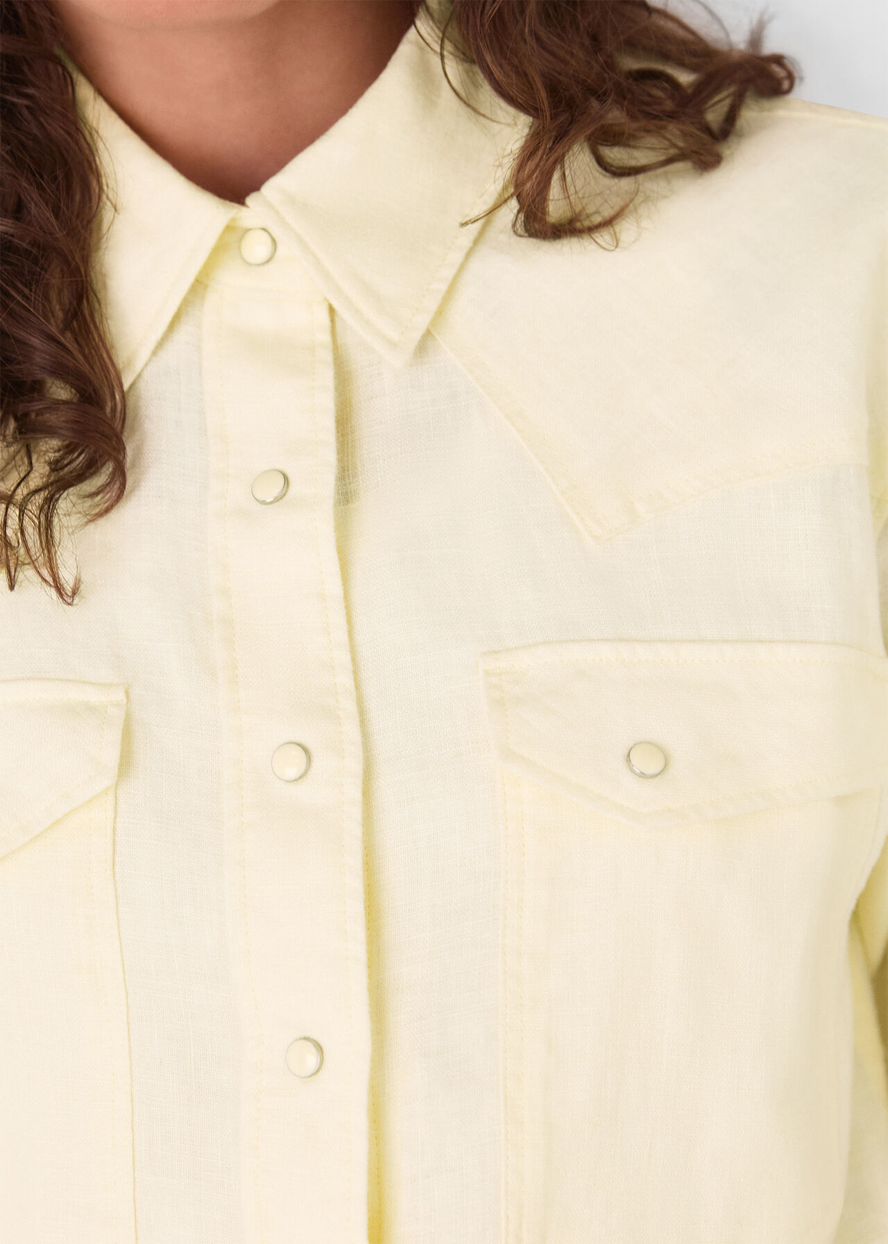 Linen Western Detail Shirt