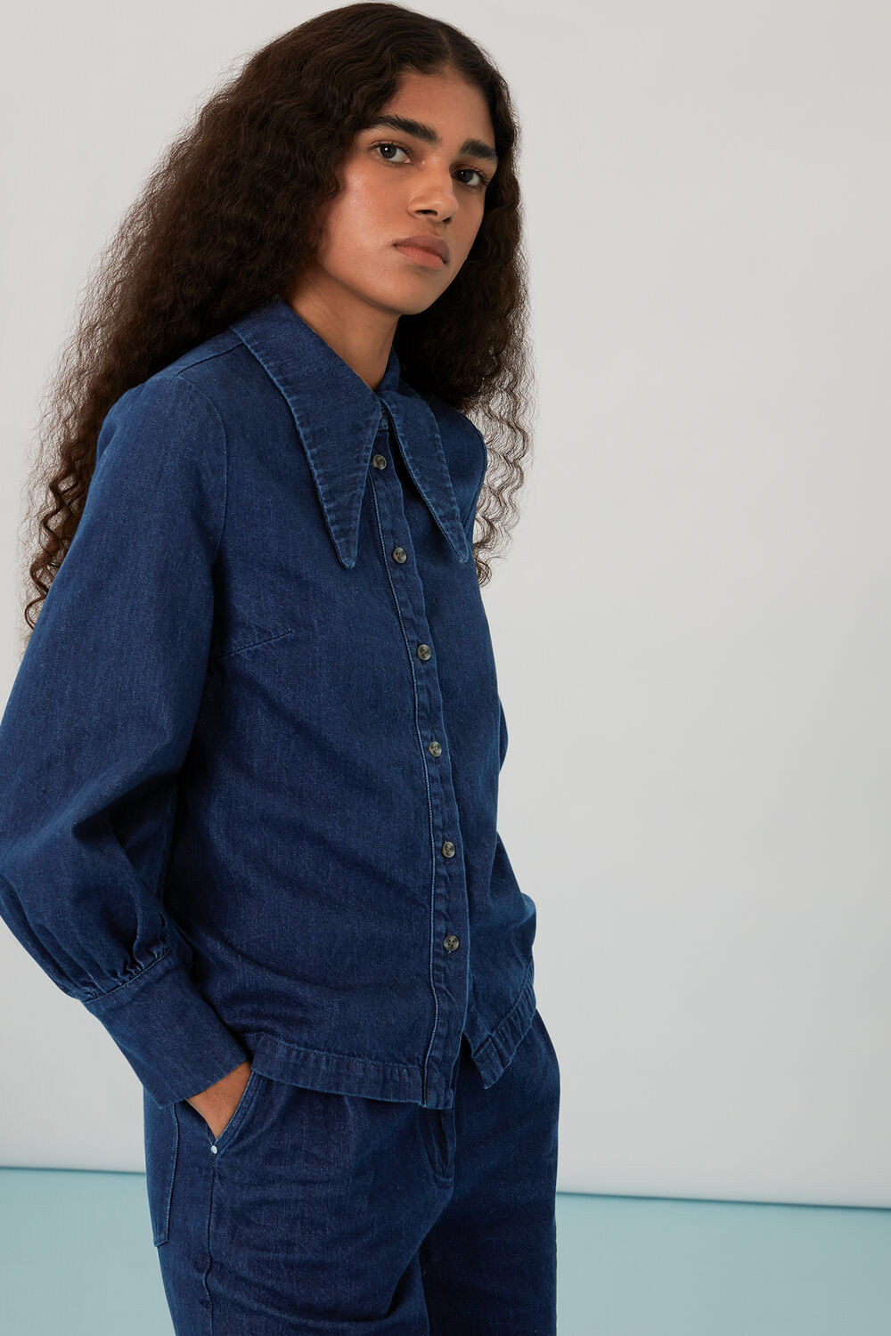 Nino Chambray Collared Shirt