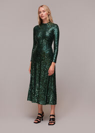 Minimal Sequin Midi Dress