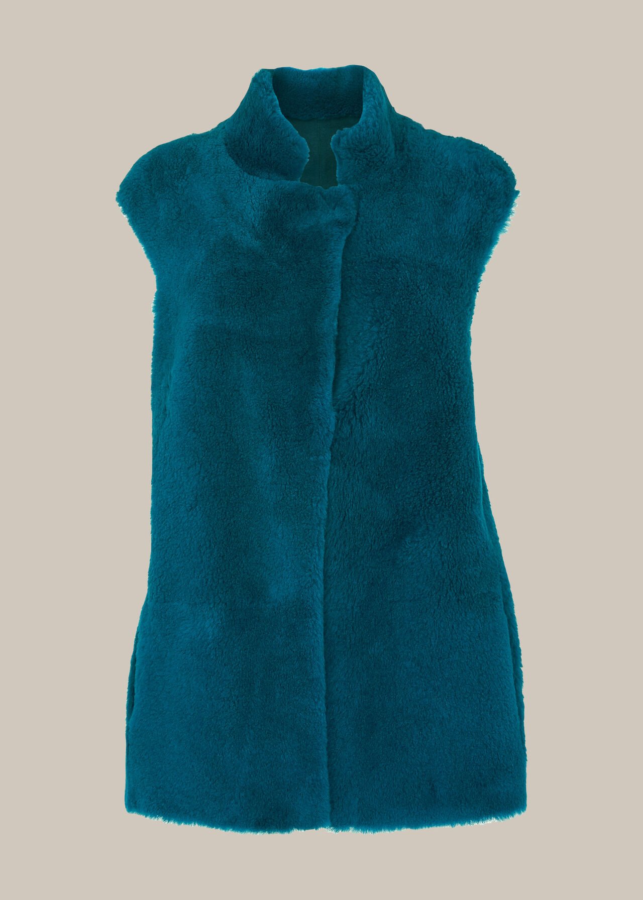 Meri Long Sheepskin Gilet