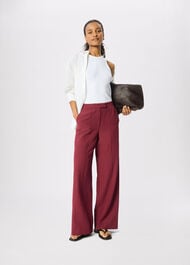 Petite Full Length Pintuck Trouser