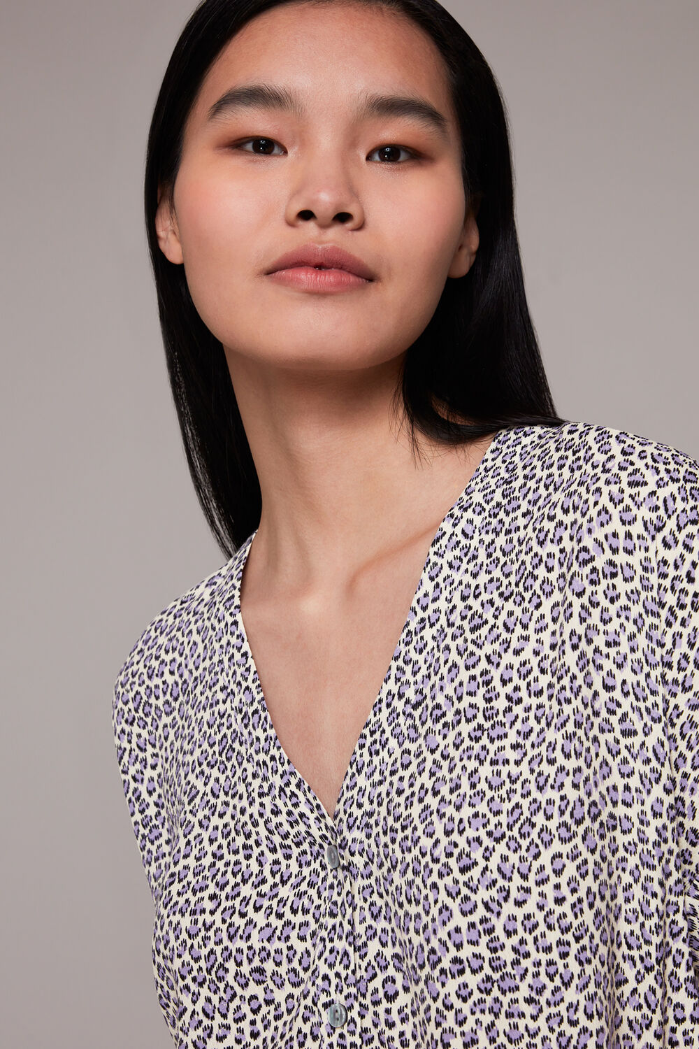 Dashed Leopard Top