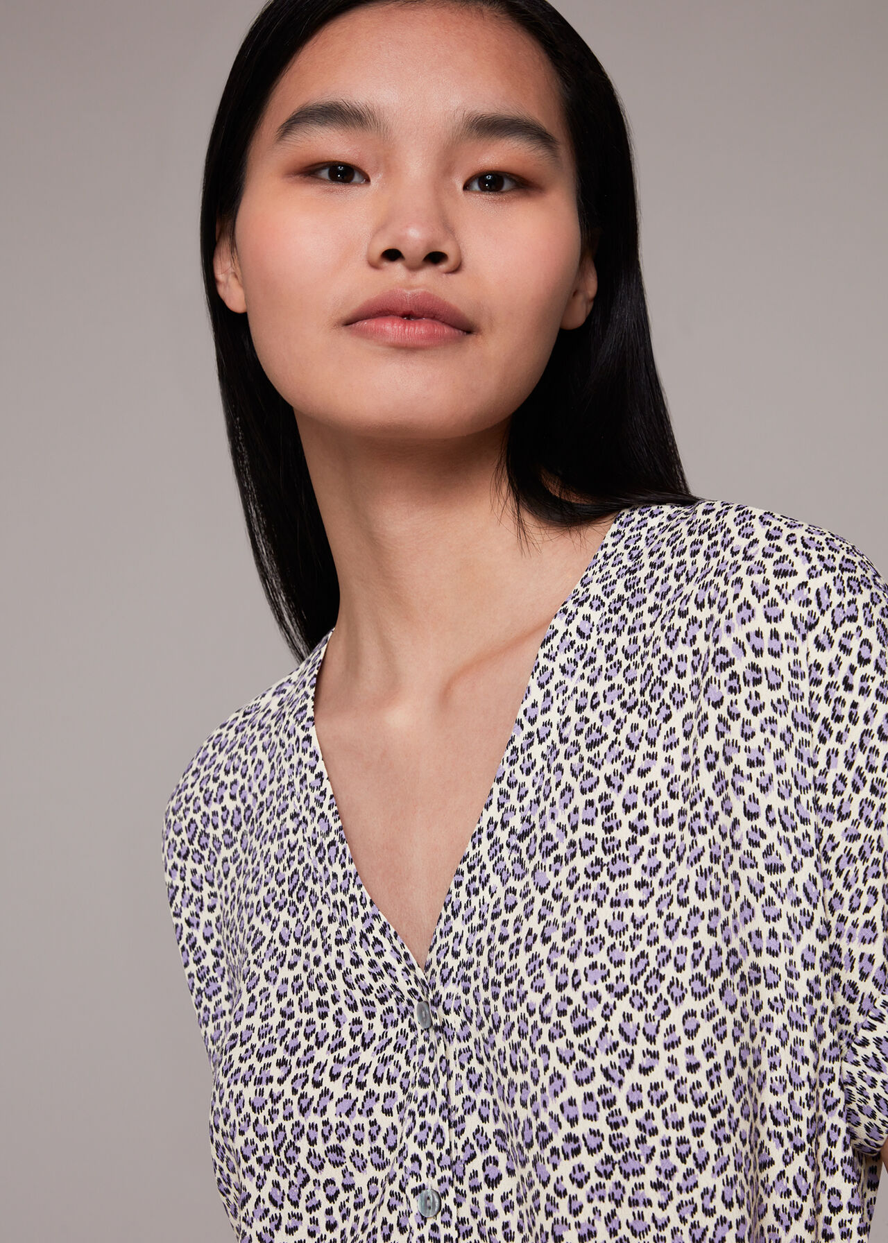 Dashed Leopard Top