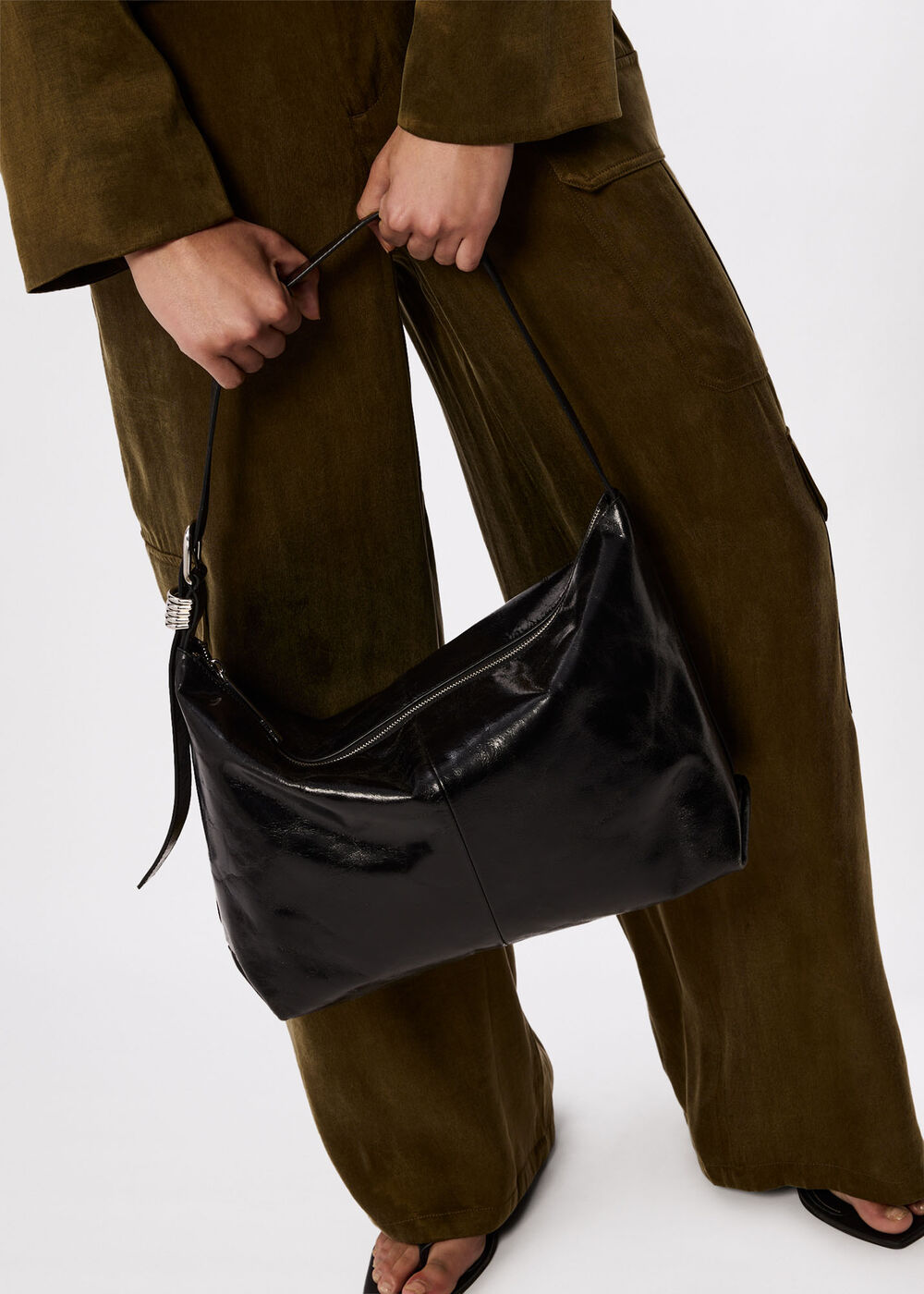 Ring Detail Shoulder Bag