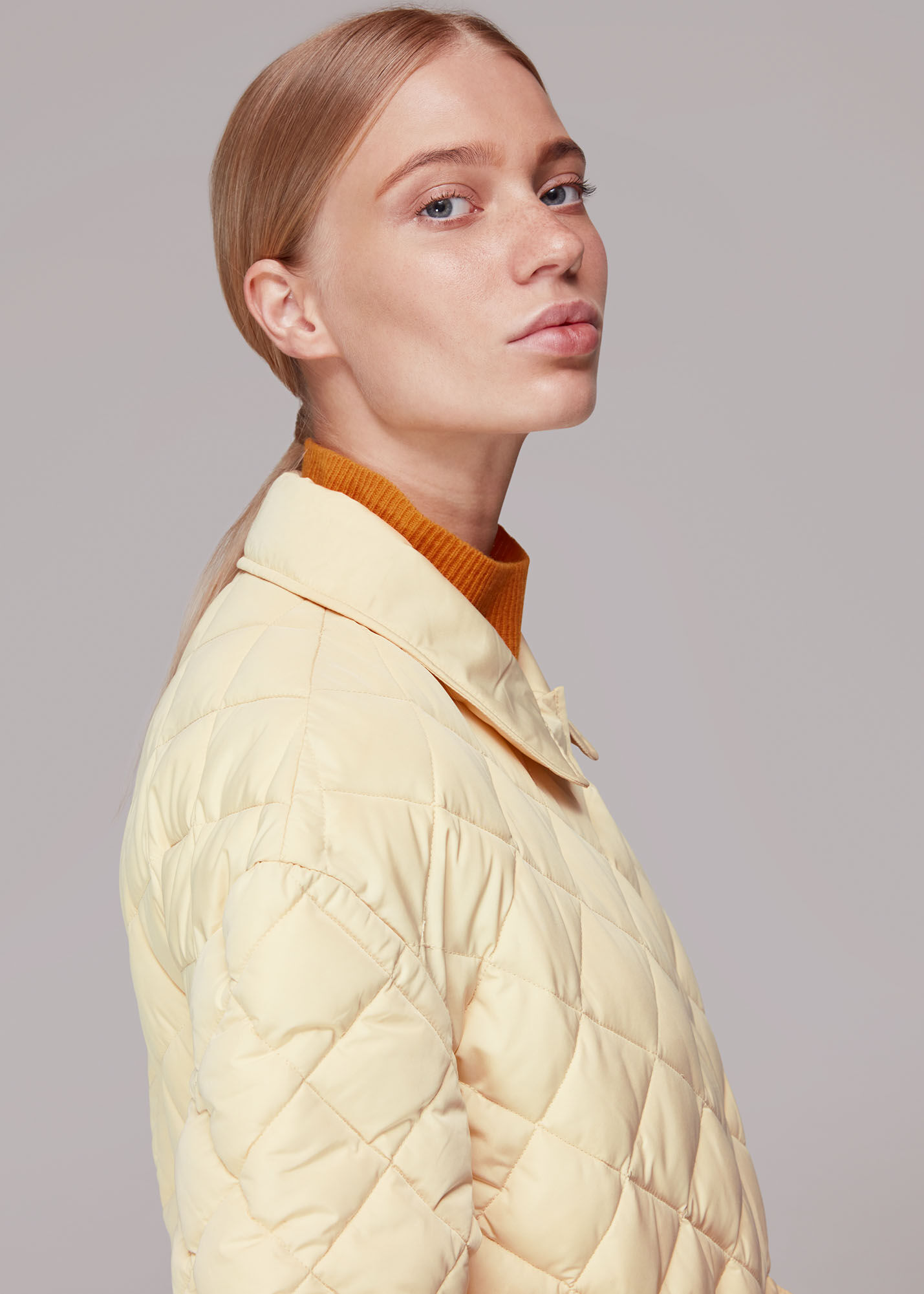 Burberry quilted jacket sale yellow sales