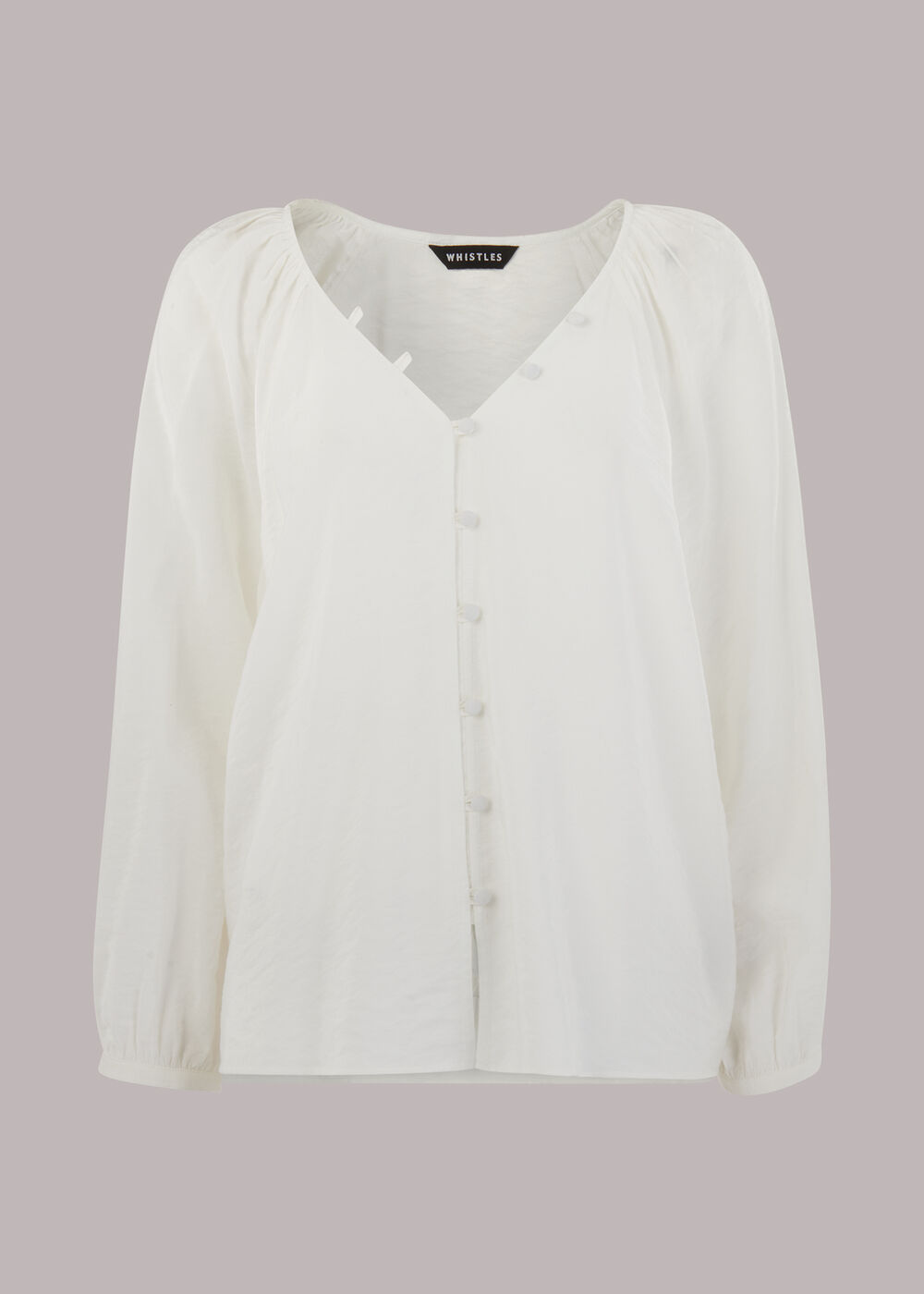 Lilly V Neck Button Top