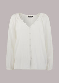 Lilly V Neck Button Top