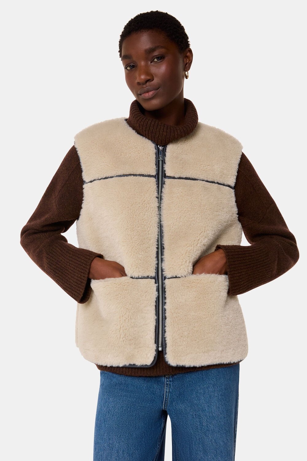 Rowena Faux Fur Waistcoat