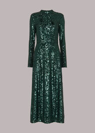 Minimal Sequin Midi Dress