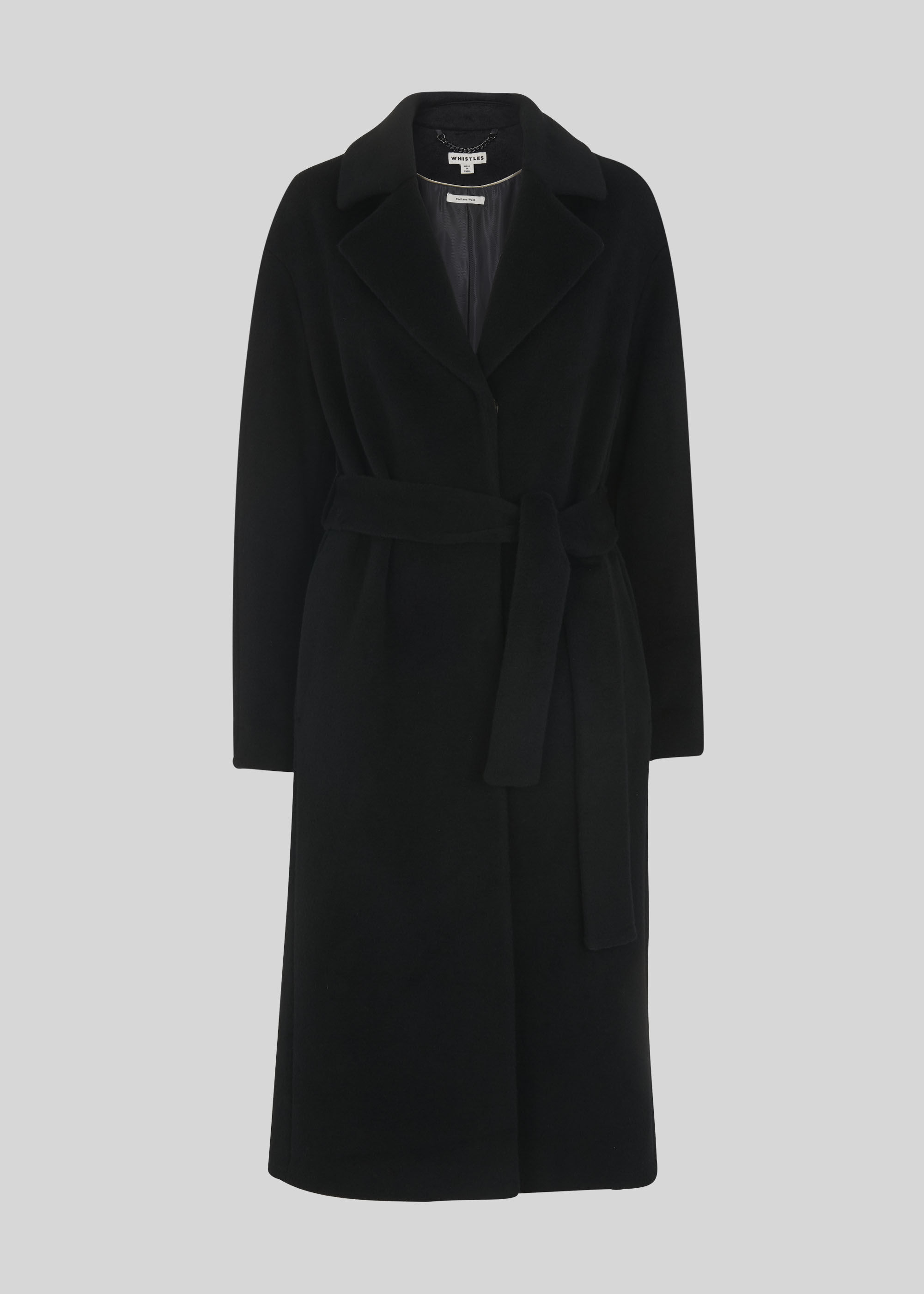 Whistles slim drawn coat discount