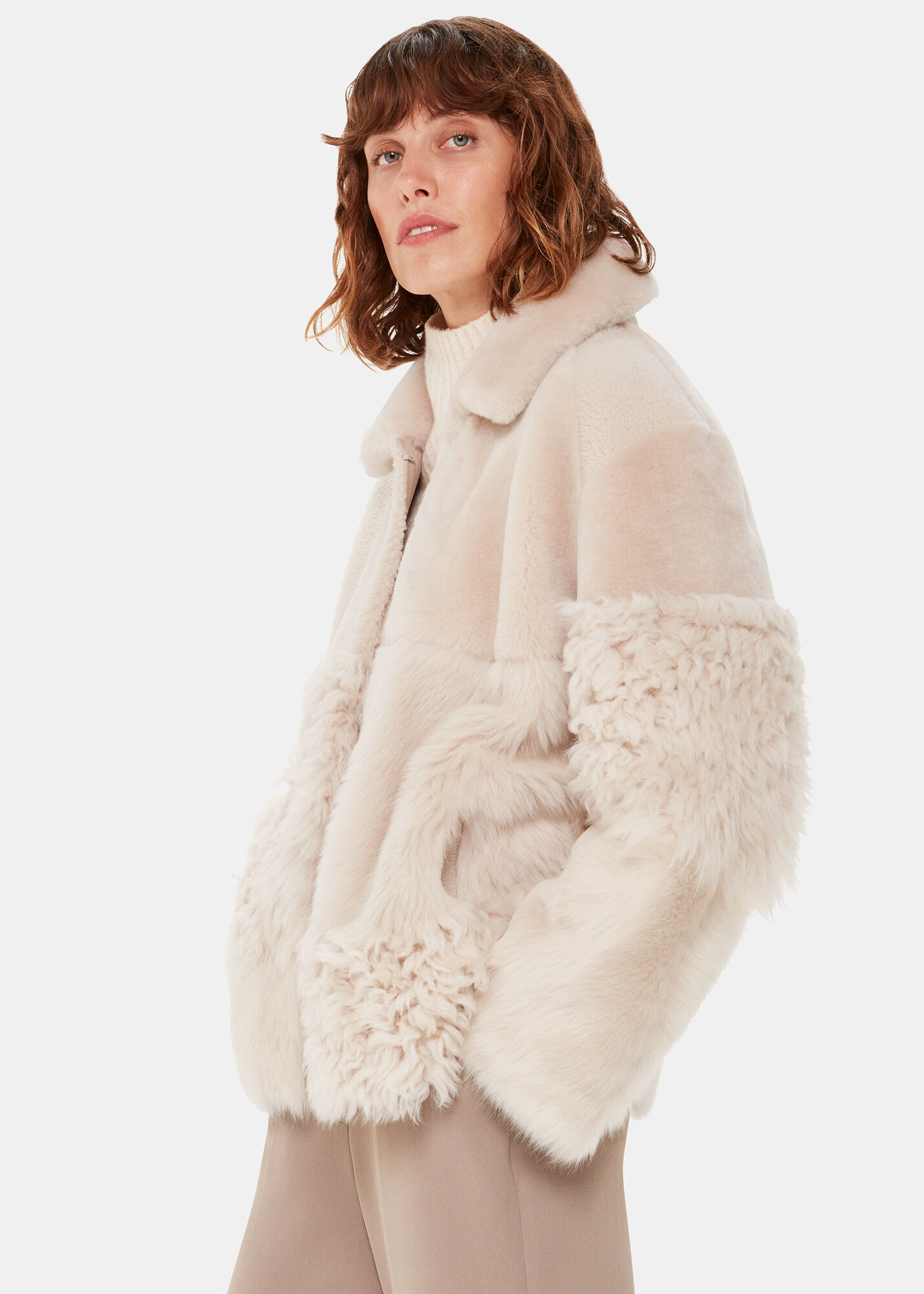 Whistles shearling jacket sale