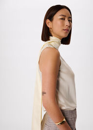 Silk Scarf Vest Top