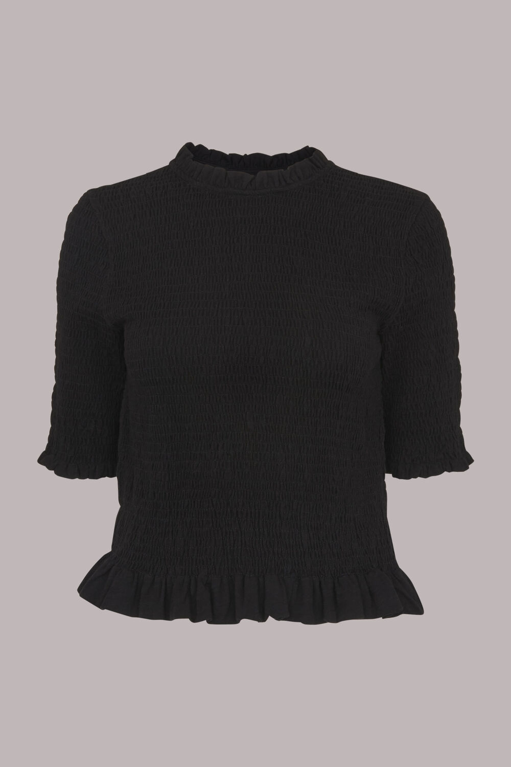 Short Sleeve Shirred Top