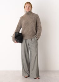 Alpaca Blend Funnel Knit