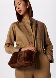 Kaia Shearling Crossbody Bag