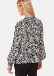 Scribble Print Blouse