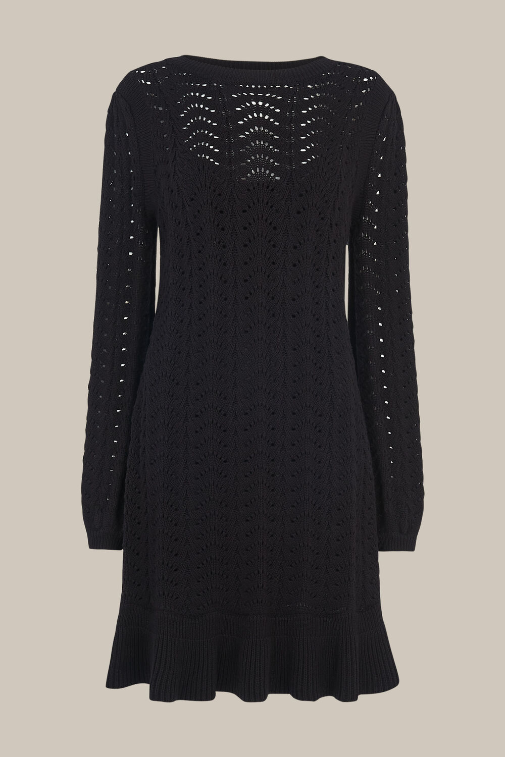Pointelle Crochet Flippy Dress