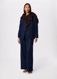 Relaxed Hopsack Blazer