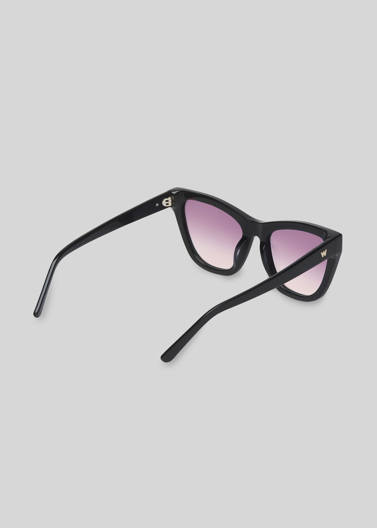 Asha Angular Sunglasses Black