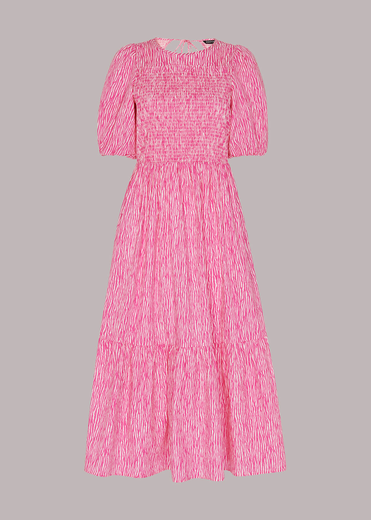 Uneven Lines Midi Dress