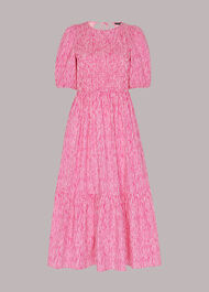 Uneven Lines Midi Dress