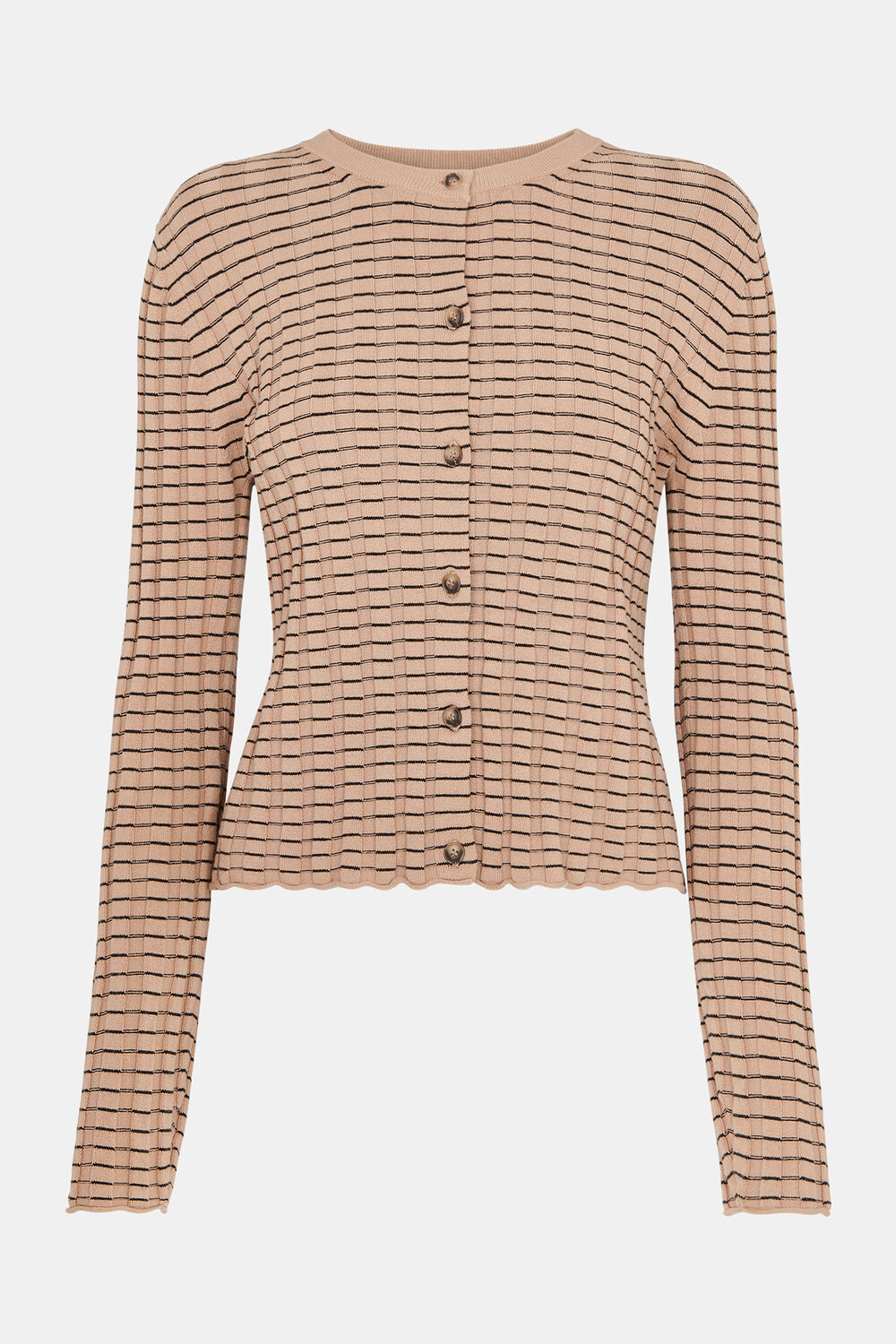 Carla Ribbed Detail Cardigan