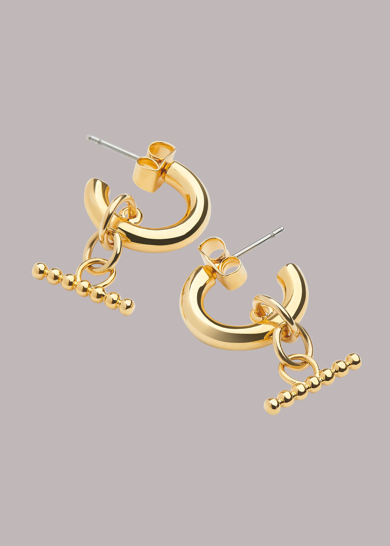Seed Bead Bar Earring