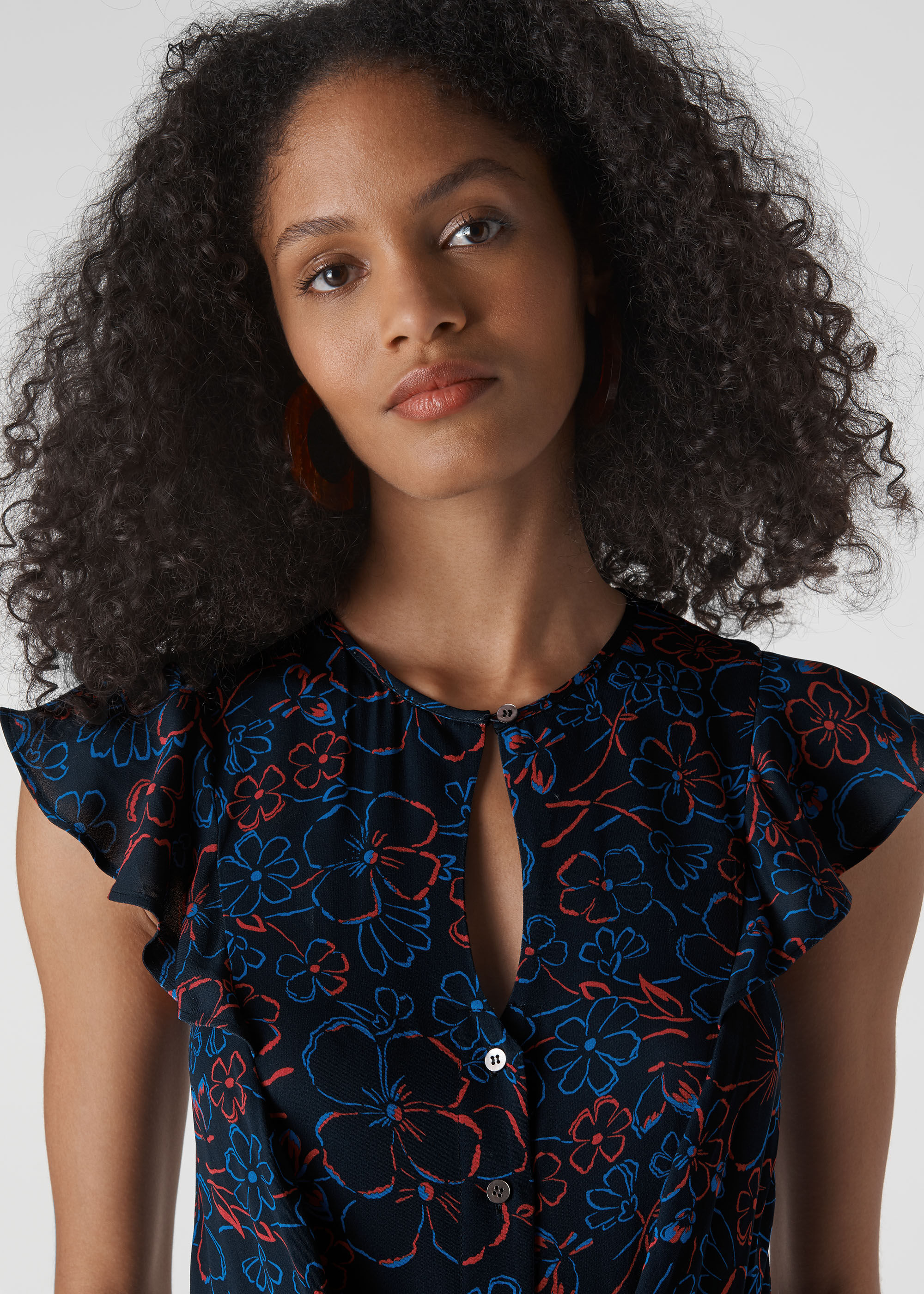 Whistles floral jumpsuit cheap