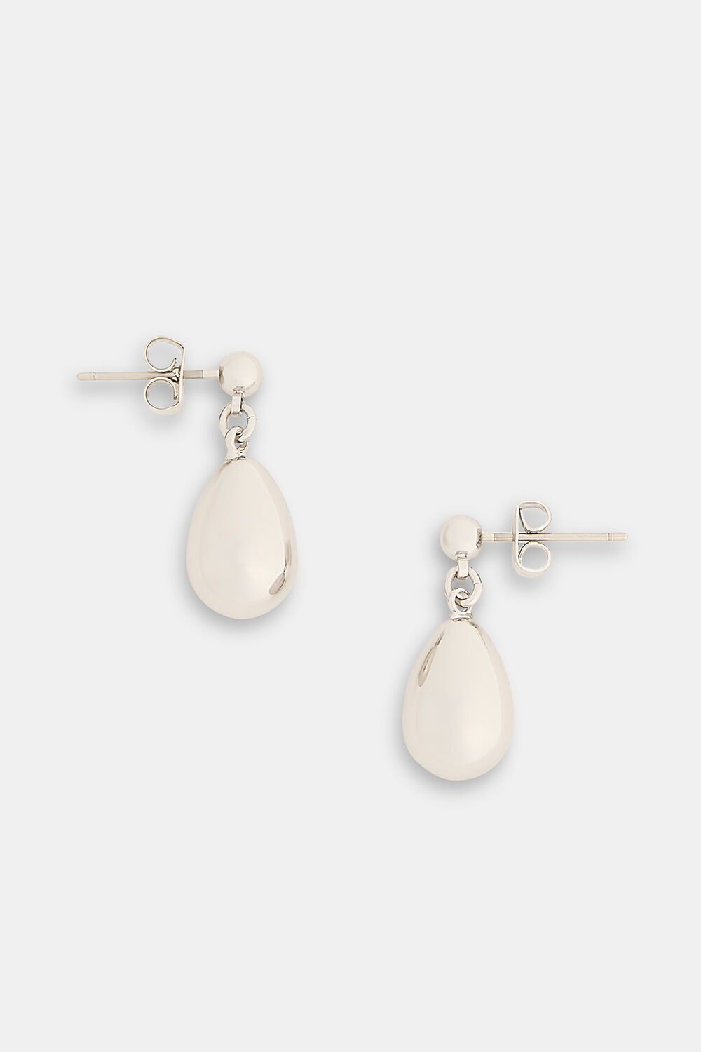 Silver Teardrop Stud Earring