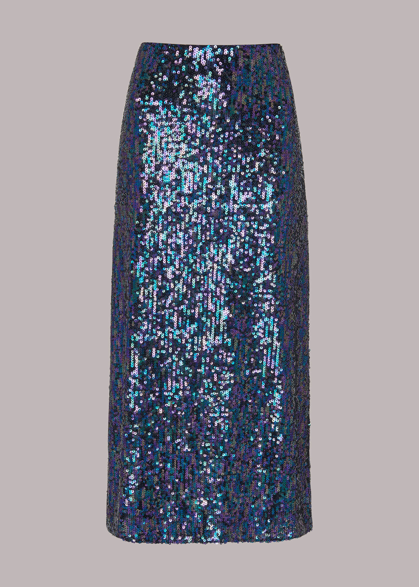 Whistles black sequin skirt top