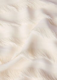 Diagonal Fringe Textured Dress