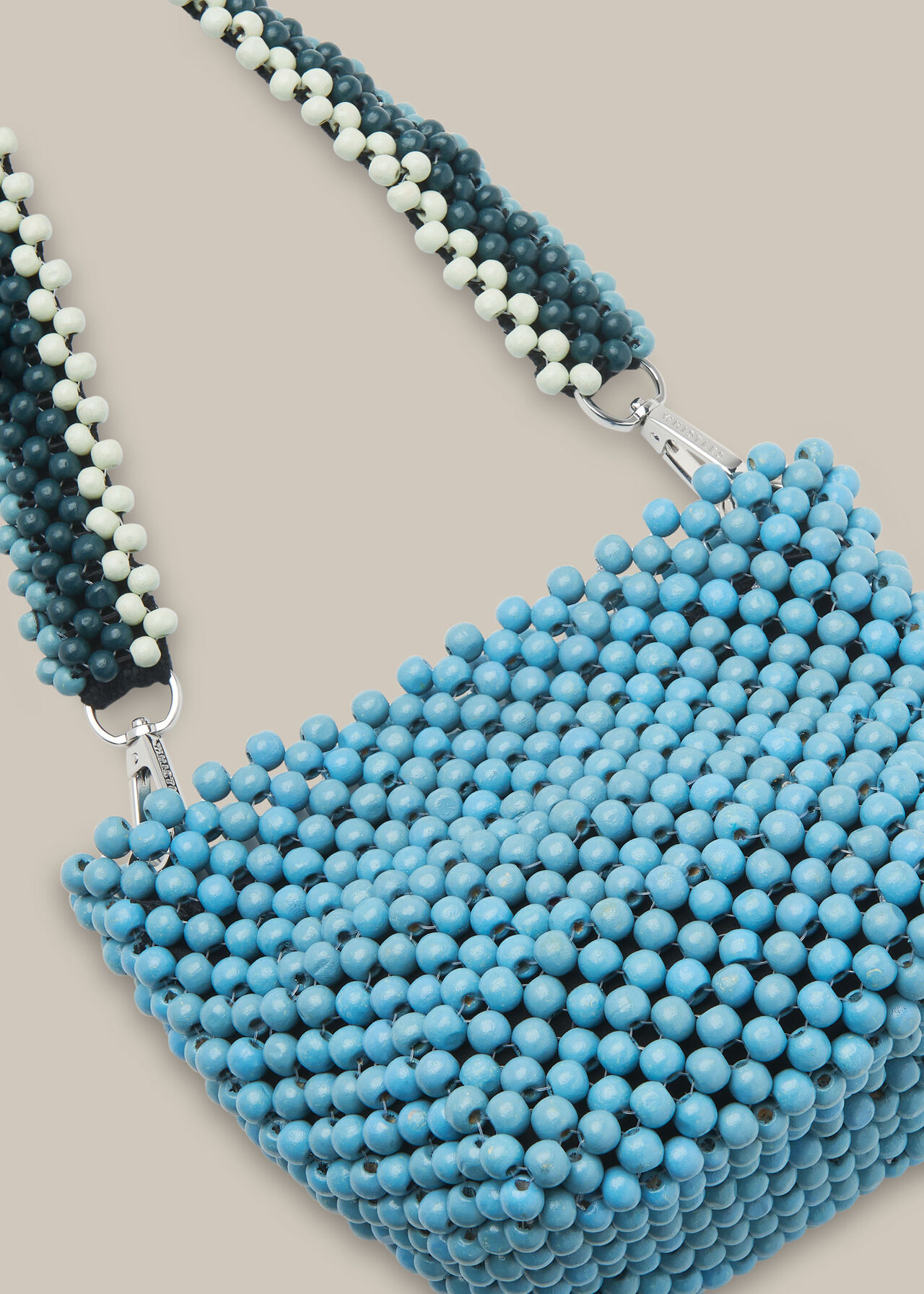 Martha Mini Beaded Bucket Bag