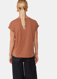 Willa V-Neck Cap Sleeve Tee