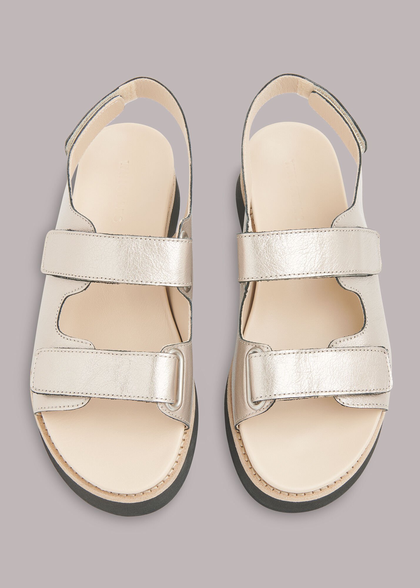 Pewter Rocco Velcro Sandal WHISTLES