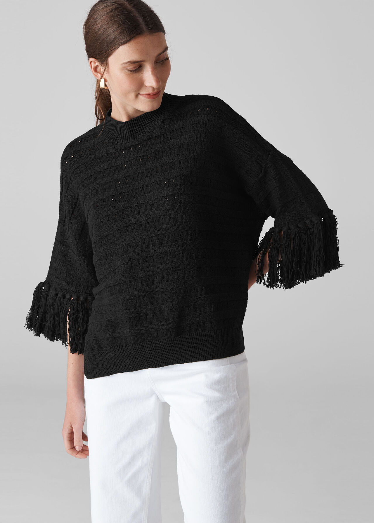 Fringe Detail Knit