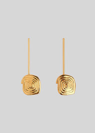 Spiral Drop Earring Gold/Multi