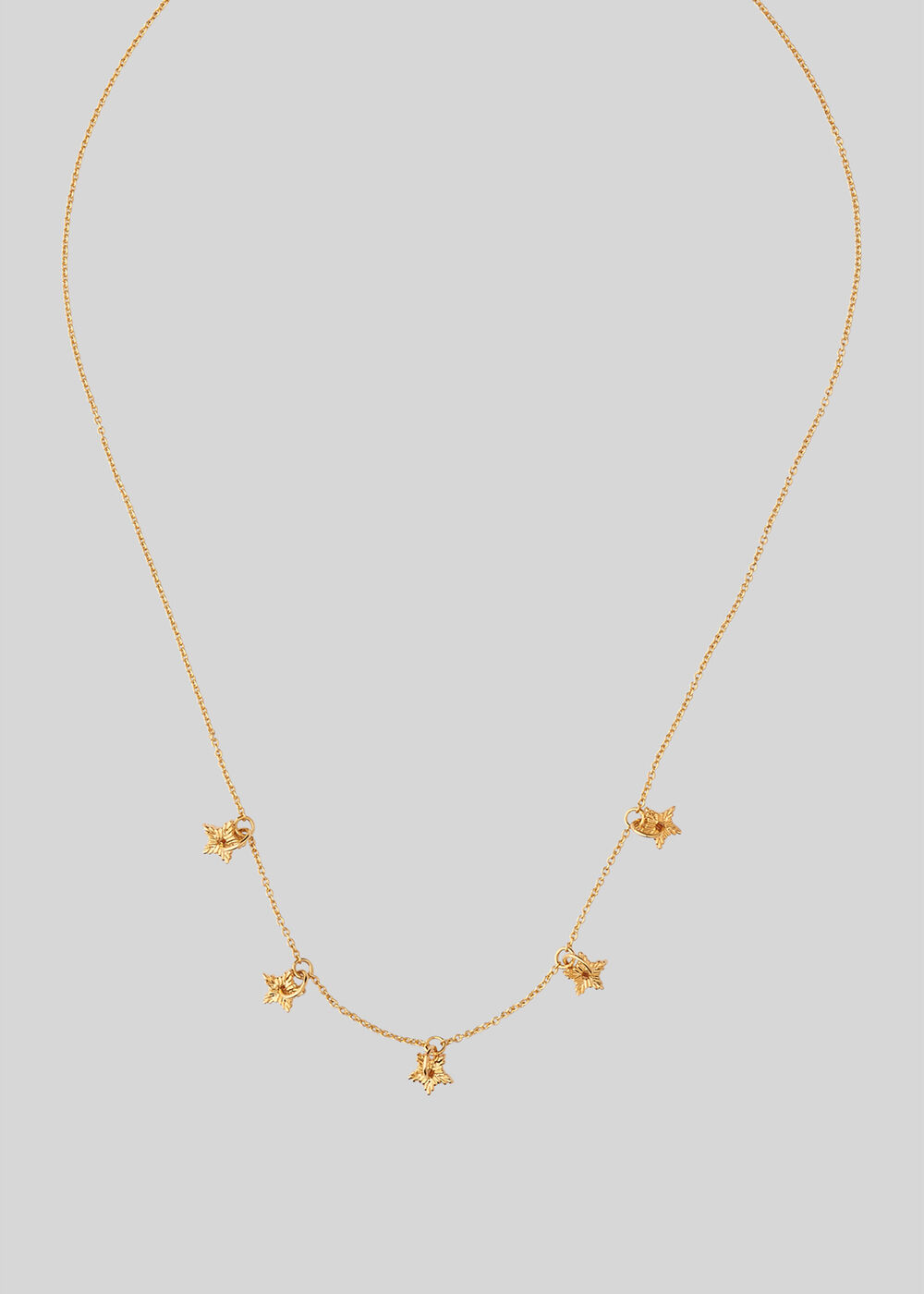 Textured Star Charm Necklace