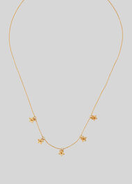 Textured Star Charm Necklace