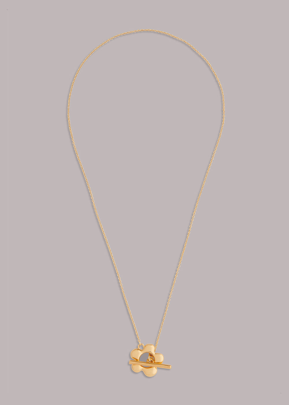 T Bar Flower Necklace