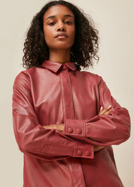 Leather Panelled Shirt