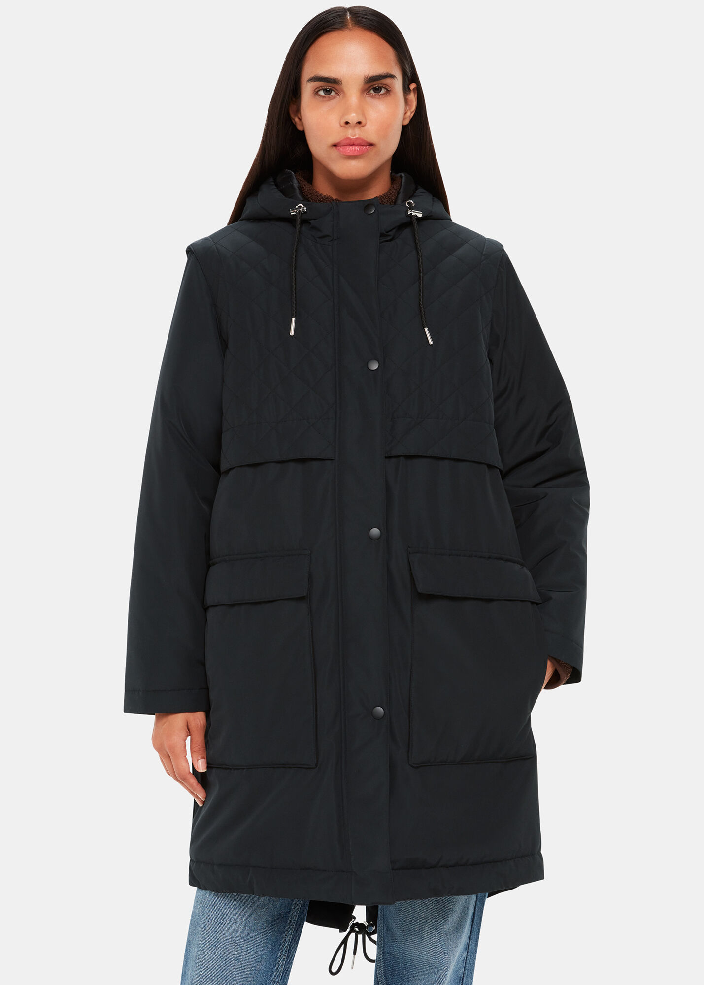 A sales quilted parka