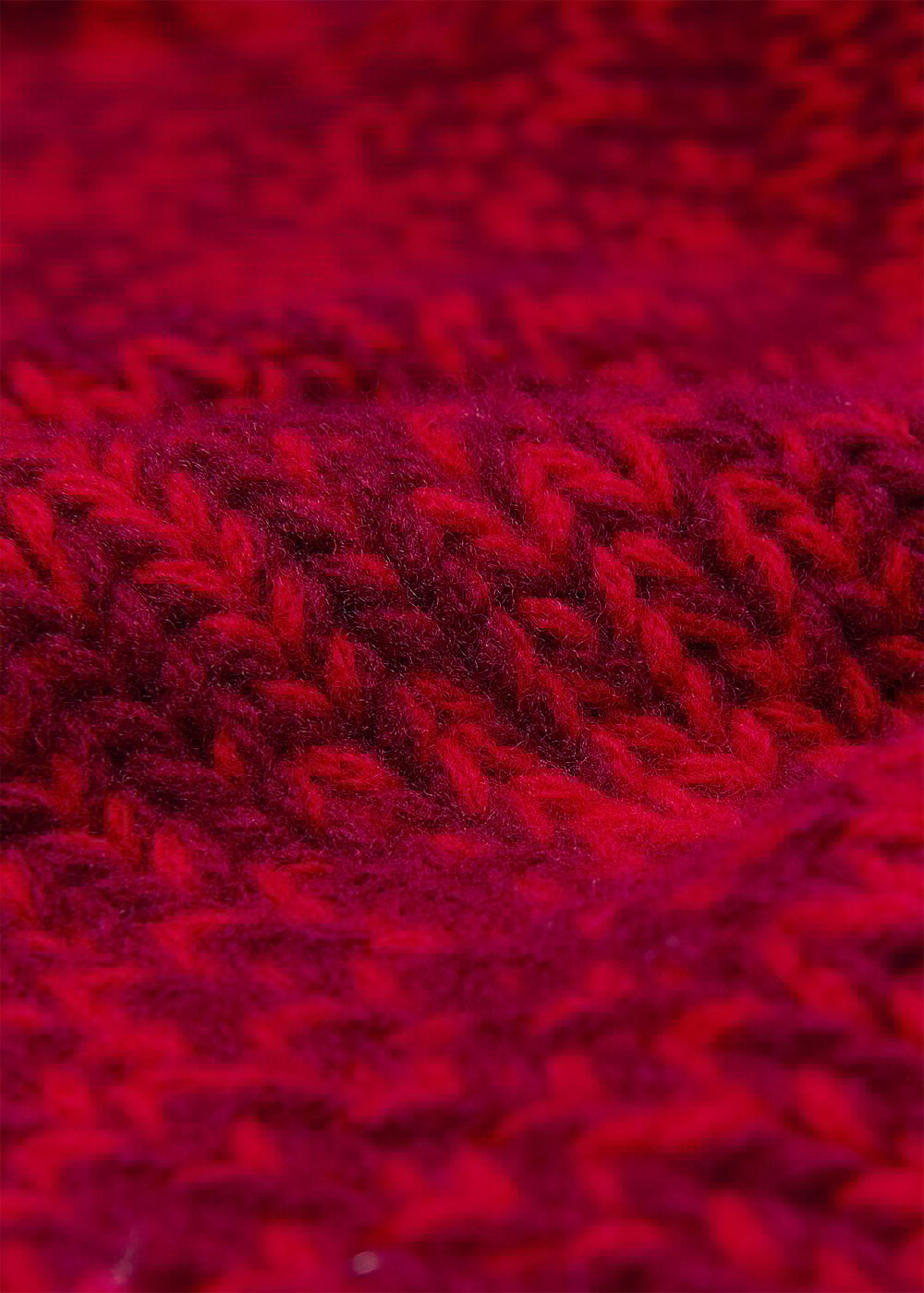 Chunky Wool Fleck Knit