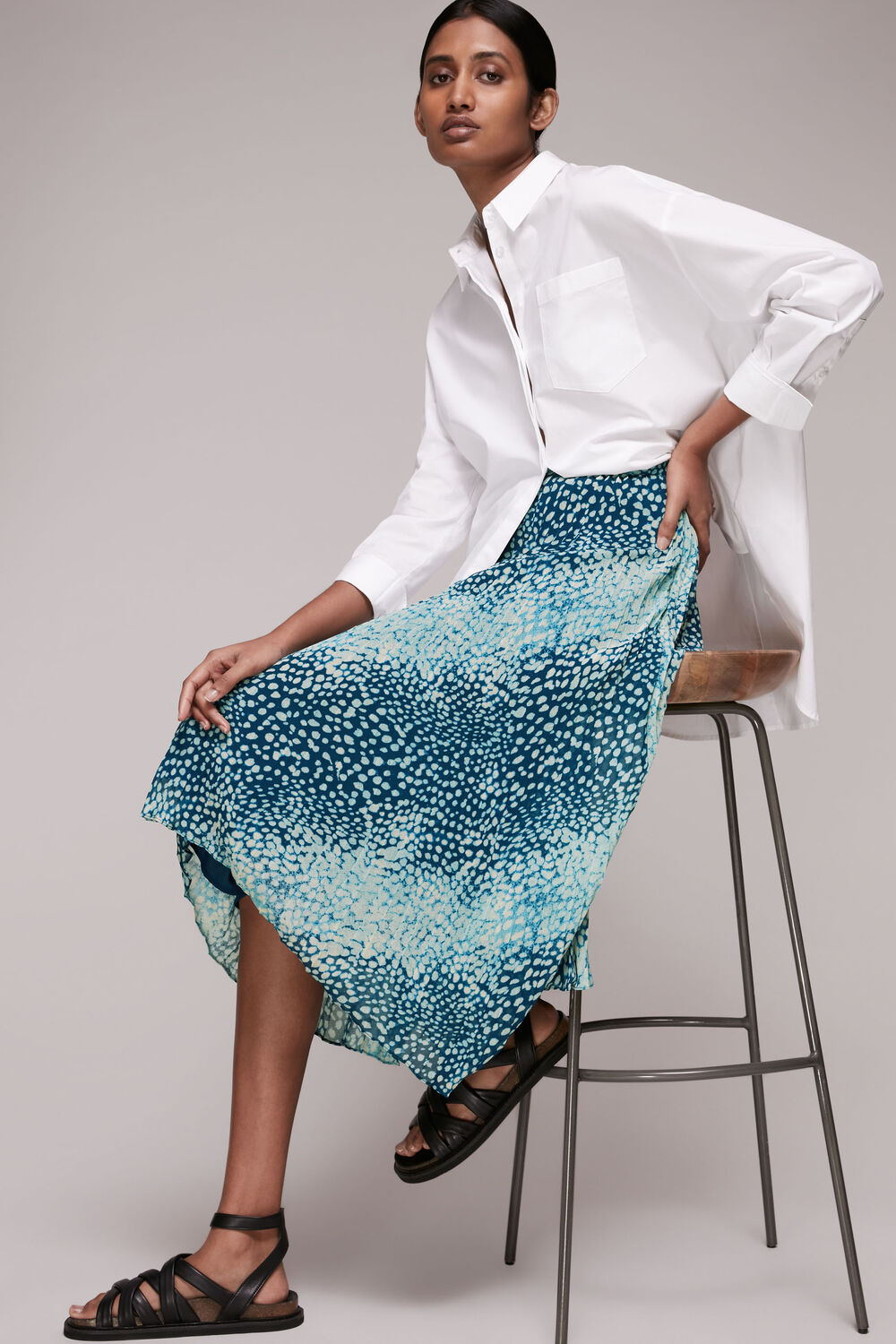 Dalmation Pleated Skirt