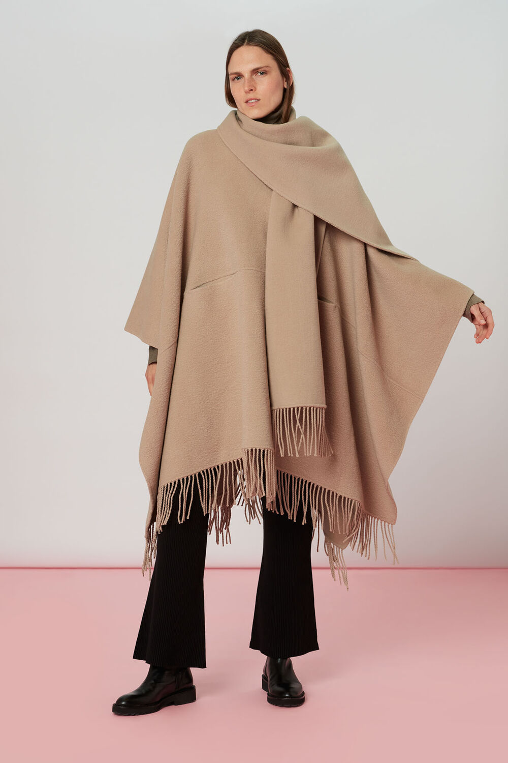 Wrap Fringe Coat
